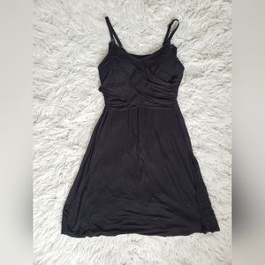 Motherhood Maternity and Nursing Gown, Black, Small